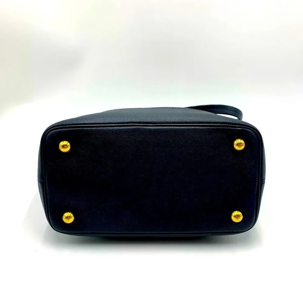 Auth Louis Vuitton Navy Blue Empriente Monogram Shopper Tote Bag - Picture 8 of 16